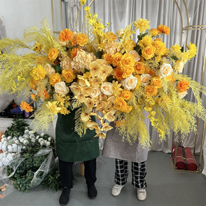 Arco di <span class=keywords><strong>Fiori</strong></span> Artificiali <span class=keywords><strong>Gialli</strong></span> IFG Eccellente per Decorazioni di Matrimoni, Feste in Casa e Palcoscenici - Product Image 5