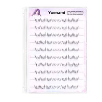 Cils inférieurs synthétiques Polaris sans colle, à tige transparente, style papillon, faux cils réalistes auto-adhésifs pour filles