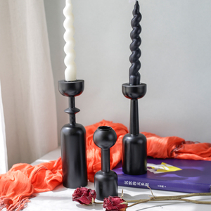 Nordique Romantique Aromathérapie Bougeoir <span class=keywords><strong>En</strong></span> <span class=keywords><strong>Bois</strong></span> Vintage Décor À La Maison pour Table À Manger Atmosphère pour Café Prop Homestay - Product Image 2