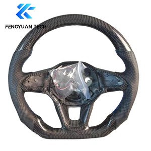 Volante Deportivo Personalizado de Fibra de Carbono y Cuero para VW Bora/Jetti <span class=keywords><strong>Golf</strong></span> <span class=keywords><strong>8</strong></span> R Line Mk8 GTI Audi A3/S3/RS3 2019-2020 - Product Image 3
