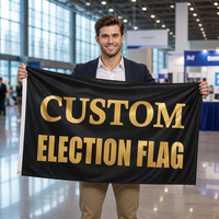 Drapeau personnalisé en polyester 3x5 pieds avec impression numérique, imperméable et durable, couleurs personnalisées pour les événements en plein air et la promotion des entreprises