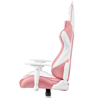 Mobilier de bureau Offre Spéciale chaise de jeu chat rose chaise d'ordinateur pour fille chaise de jeu ergonomique pour ordinateur de bureau de course avec coussin