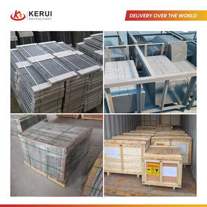 KERUI 1600 ℃   <span class=keywords><strong>Plaque</strong></span> en carbure de silicium (SiC) fritté RSIC pour fours réfractaires avec trous – Prix pour bain d'électrolyse d'alumine - Product Image 6