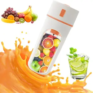 individuelles logo tragbarer elektrischer Entsafter tragbarer Smoothie-Blender Fruchtmixer becher wiederaufladbare mini-USB-Blender für den Reisen