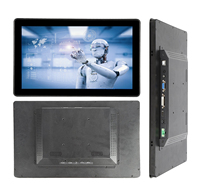 Nuevo Monitor Industrial para Interiores de 27 Pulgadas, IPS, IP65, Resistente al Agua, con Pantalla Táctil Capacitiva, Interfaz DP, Altavoz Integrado y Alto Brillo