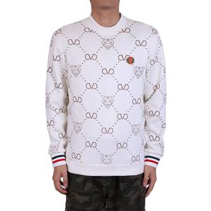 Maglione Lavorato a Maglia Bianco Anti-Piega e Anti-Restringimento con Logo Stampato per Uomo, Abbigliamento Invernale Streetwear - Product Image 6