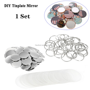 Bán buôn 100pcs <span class=keywords><strong>DIY</strong></span> vòng hình dạng huy hiệu Keychain chai bia Opener <span class=keywords><strong>tin</strong></span> Tấm nút pin sản xuất huy hiệu với vòng chìa khóa - Product Image 3