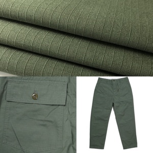 RIPSTOP tela lisa teñida tela tejida 80% poli 20% algodón para hombre mujer cargo pantalones chaqueta ropa de trabajo uniformes impermeable - Product Image 1