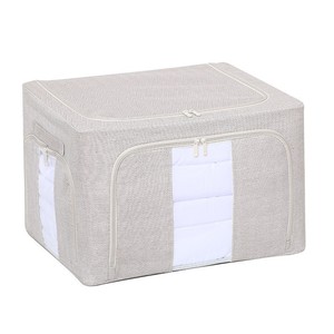 Loulan Storage Box Steel Frame Rectangle Clothing Organizer Odorless Washable Household Use - Product Image 5