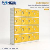 Casier d'étudiant en plastique ABS, étanche, avec serrure à combinaison, durable, armoire de rangement scolaire, casier de rangement pour salle de sport, bureau