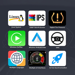 ワイヤレスCarPlayデジタルダッシュボードクラスターディスプレイ自動機器パネル仮想Tachoコックピット用パサート2011-2015/2018-2022 - Product Image 3