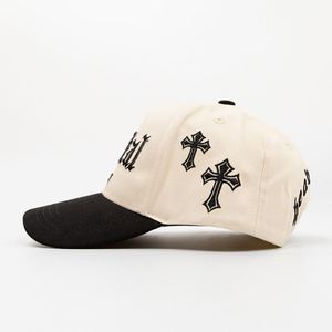 Custom <b>Baseball</b> <b>Caps</b> Fashion Embroidery Logo Street Wear Design Two Tone Sports 5 Panel <b>Caps</b> - Product Image 4