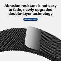 Pour Samsung Galaxy Watch 8/Watch 8 Bracelet en acier inoxydable à boucle milanaise classique Bracelet de montre intelligent avec boucle magnétique
