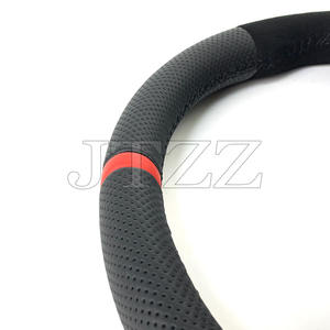 Para <span class=keywords><strong>Audi</strong></span> <span class=keywords><strong>A4</strong></span> RS4 A5 RS5 A3 RS3 volante de cuero fibra de carbono R8 botón paletas de cambio accesorios de coche Interior2022 2023 <span class=keywords><strong>2024</strong></span> - Product Image 6