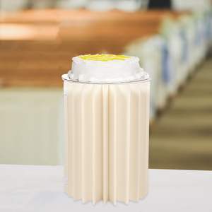 Accesorios <span class=keywords><strong>de</strong></span> decoración <span class=keywords><strong>de</strong></span> camino <span class=keywords><strong>de</strong></span> boda mesa <span class=keywords><strong>de</strong></span> postre plegable deformada papel Kraft columna romana adornos acrílico cilindro redondo <span class=keywords><strong>Plin</strong></span> - Product Image 5