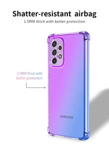 Coque pour Samsung A53 5G, coque de téléphone transparente, mignonne, dégradée, fine, souple, flexible, en TPU, antichoc pour Samsung Galaxy A53 <span class=keywords><strong>A33</strong></span> A13 A23 A73 - Product Image 3