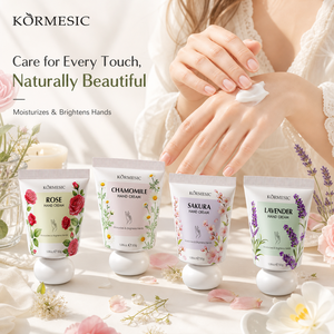 KORMESIC - Crema de Manos con Aroma Floral de 30 g, Crema de Manos Hidratante y Nutritiva con Aroma a Rosa, Manzanilla, Sakura y Lavanda, Halal y Natural - Product Image 1