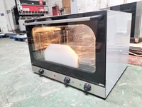 Oven Konveksi Digital Elektrik Otomatis Termostat Terprogram Lampu Indikator Dapat Disesuaikan Pengatur Waktu Pengukus Dua Warna untuk
