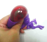 Juguetes Clásicos de Plástico Blando con Forma de Extraterrestre con Ojos Saltones Multicolores para Decoración de Fiestas