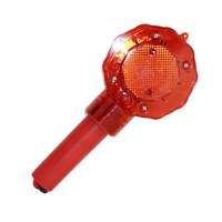 Feu de signalisation portatif rechargeable à LED réfléchissant pour cône de signalisation routière, idéal pour les chantiers de construction nocturnes et les zones de signalisation de circulation.
