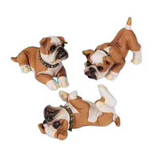 Playful puppies for sale english Bulldog Figurine