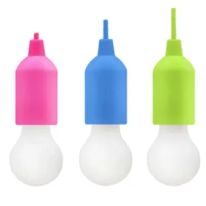 LED תליית אור הנורה סוללה מופעל צבעוני למשוך כבל נורות LED זרוק מנורות מקורה תאורת מטבח מנורה