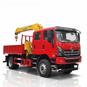 Грузовик Dongfeng 4X4 с краном-манипулятором 5 тонн, радиус 11 м, кран-манипулятор с шарнирно-сочлененной стрелой 12,5 м с откидным бортом, COC/ISO - Product Image 4