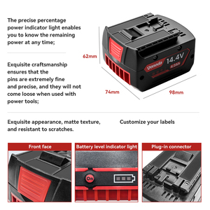 <span class=keywords><strong>Batterie</strong></span> Li-ion 18650 haute performance 14,4 V 4 Ah pour outils électriques, tronçonneuses, perceuses et marqueurs – Vente en gros - Product Image 4
