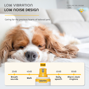 LILIPRO Moulin à ongles électrique à faible bruit pour animaux de compagnie 3 vitesses pour chat et <span class=keywords><strong>chien</strong></span> avec lumière LED et autre écran d'affichage - Product Image 3