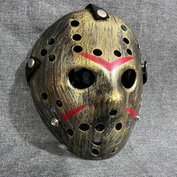 Masques de Fête d'Amusement Nicro Horribles et Effrayants en Plastique Rigide, Plein Visage, Style Jason Freddy, pour Halloween et Cosplay