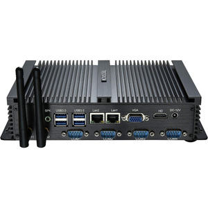 Amerikaanse aandelenmarkt Fanless Mini PC i5-3317U 8G/512G 4xRS232 Dual LAN HD+VGA Klaar voor verzending - Product Image 3