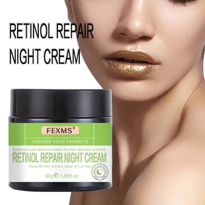 Crème pour le visage FEXMS Collagène Acide hyaluronique Peau Anti-âge Rides Hydratante Rétinol Réparation Crème <span class=keywords><strong>de</strong></span> <span class=keywords><strong>nuit</strong></span> - Product Image 2
