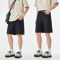 Shorts Cargo Décontractés Urbains pour Hommes Printemps/Été 2026 en Mélange de Coton Sergé Respirant Coupe Ample avec Ceinture Élastique