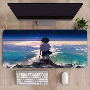 Anime Style <b>Scratch</b> Proof Rectangular Mouse Pad Fabric Gaming with Non Slip Rubber Base for Laptop Office Use in Stock - Product Image 6