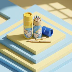 Chiikawa 12 Color <b>Mini</b> Colored Pencil Set 24 PCS Cute Character <b>Kids</b> School Supplies Non-Soluble Tube Packaging Korean Sealed - Product Image 1