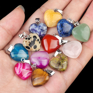 Compre Joyería para el Día de la Madre, Regalo de Cuentas de Cuarzo Natural con Propiedades Curativas, Cuentas de Rodonita en Forma de Corazón con Logotipo Personalizado para Boutique - Product Image 4