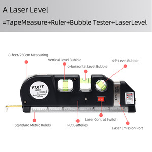 Factory Mini Portable <b>Laser</b> Leveler,High Precision Bubble <b>Laser</b> Measuring <b>Level</b> Ruler ABS Housing Wall Hanging Tile Construction - Product Image 3