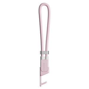 Cable de Datos con Correa Antipérdida 3 en 1 BASMO, Carga Rápida PD, Lightning Tipo-C, 0.5M, Correa para Teléfono Móvil - Product Image 1