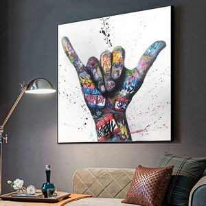 <span class=keywords><strong>Graffiti</strong></span> Art <span class=keywords><strong>toile</strong></span> peinture inspirante affiches et impressions sur le mur Art photo pour salon décor - Product Image 2