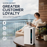 Diffuseur d'arômes intelligent sans eau en plastique, contrôlé par application, avec technologie biphasique, capacité de 120 ml, pour usage domestique et commercial