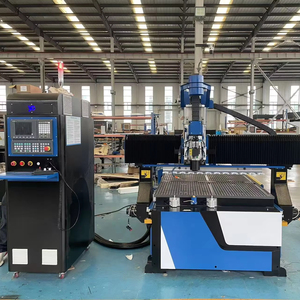 Router CNC de Servicio Pesado 1325 ATC con Motor Syntec de 9KW, Bomba, Cambiador Automático de Herramientas para Carpintería, Mesa de Vacío 4x8 y Rodamientos para Muebles - Product Image 1