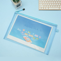 A4 Transparent Étanche Document En Plastique Dossier Fichier Double Fermeture Éclair Document Sac Pour Documents