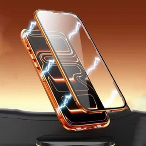เคสโทรศัพท์แม่เหล็กพร้อมกระจกนิรภัย HD ป้องกันเลนส์กล้องแบบใสสองด้าน สำหรับ iPhone 17 16 15 14 13 Pro Max - Product Image 6