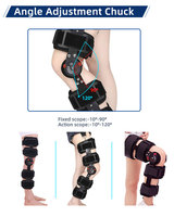 Orthèse de stabilisation de l'articulation du genou flexible taille unique, soutien pour fracture du membre inférieur, récupération de la cuisse et de la jambe, rééducation