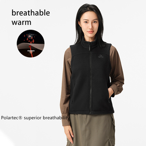 PELLIOT-<span class=keywords><strong>Veste</strong></span> polaire légère pour <span class=keywords><strong>femme</strong></span>, coupe-vent, chaude et respirante, <span class=keywords><strong>sans</strong></span> manches - Product Image 2