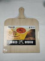 Wohndekor Holzfabrik Unbehandeltes, individuell gestaltbares Logo Naturbirkensperrholz Holz-Pizzaschieber Dessert- und Obst-Pizzabrett