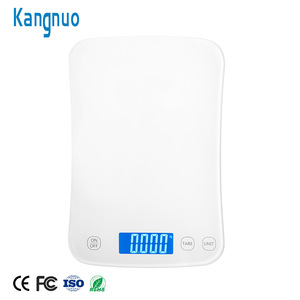 Balance de cuisine électronique carrée avec écran LCD, panneau plat en verre pour la pâtisserie et la préparation des aliments à domicile - Product Image 1