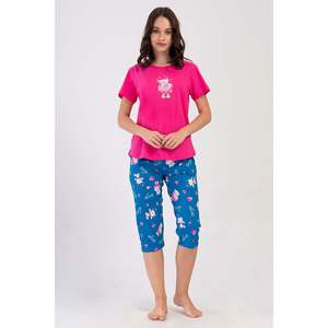 Combinaison de nuit ovale à manches courtes et col rond pour femme - Product Image 4