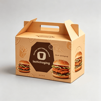 Cajas de Papel para Comida para Llevar, Diseño Personalizado, para Papas Fritas, Alitas de Pollo, Comida Rápida, Pollo Frito