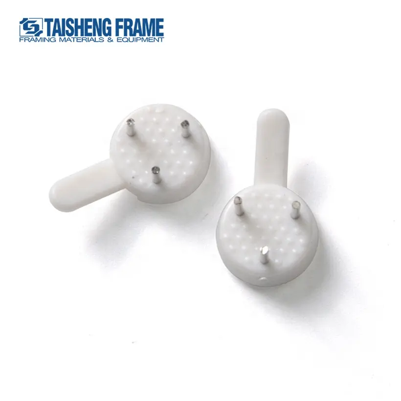 TS-H25 البسيطة نوع غير مرئية البلاستيك الصلب حمالة تعليق جدارية ABS المواد 1000 حزمة هوك